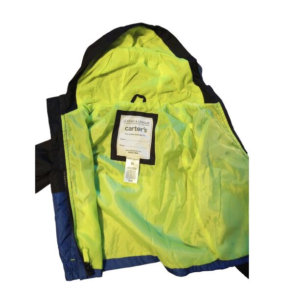 Carter's‎ Toddler Boys size 2t windbreaker zipper jacket New Without Tags - Picture 3 of 3